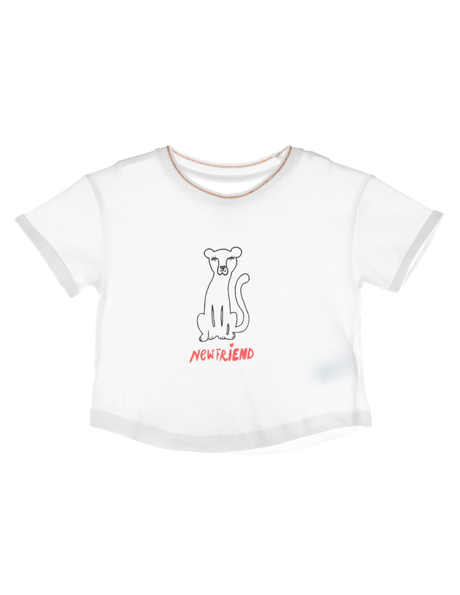 Playera manga corta para niña Playera manga corta para niña