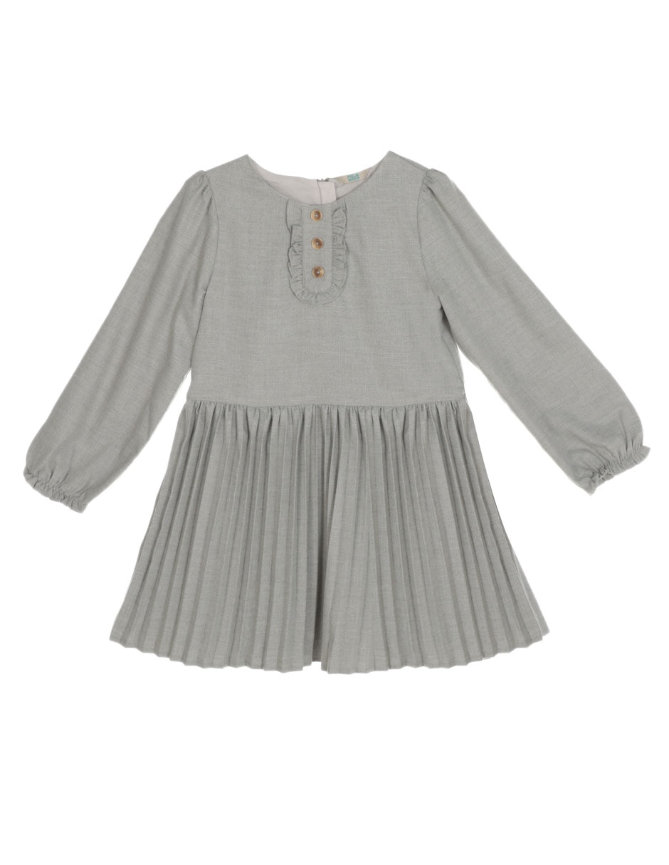 Vestido manga regular para niña 1