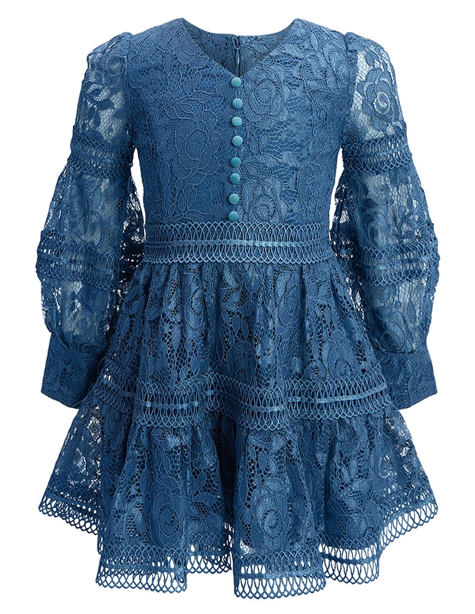Vestido manga con puño para niña 2