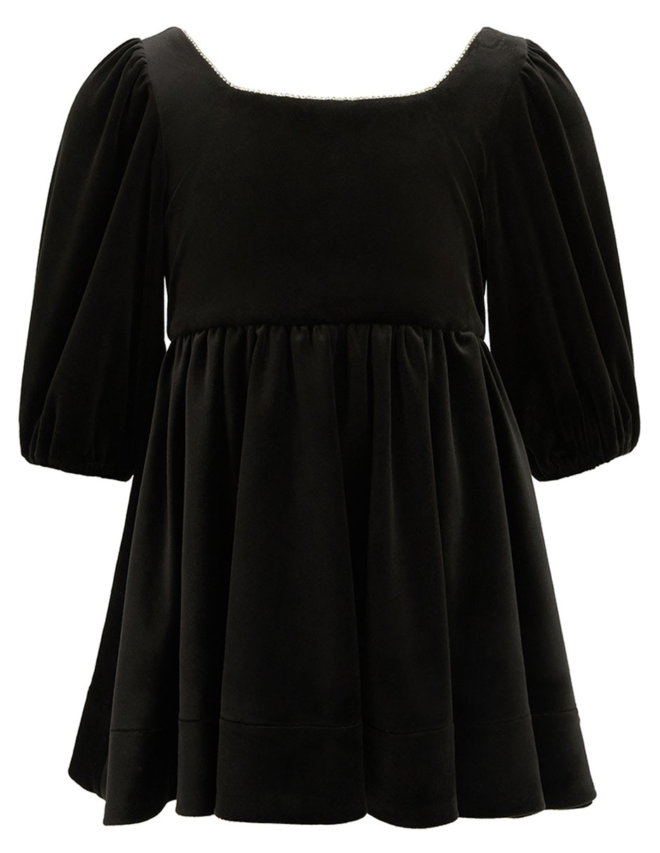 Vestido manga globo para niña 2