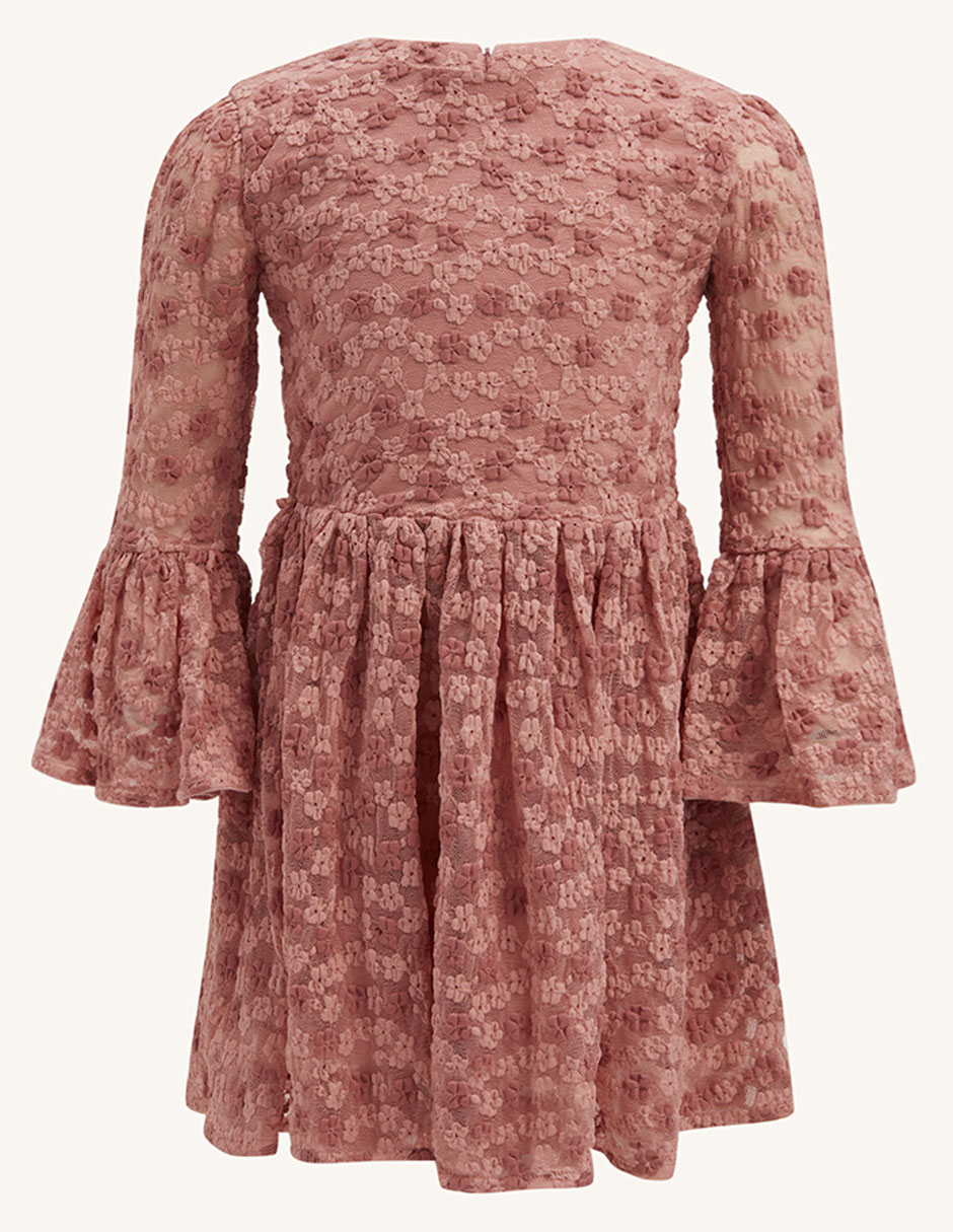 Vestido manga amplia para niña 7