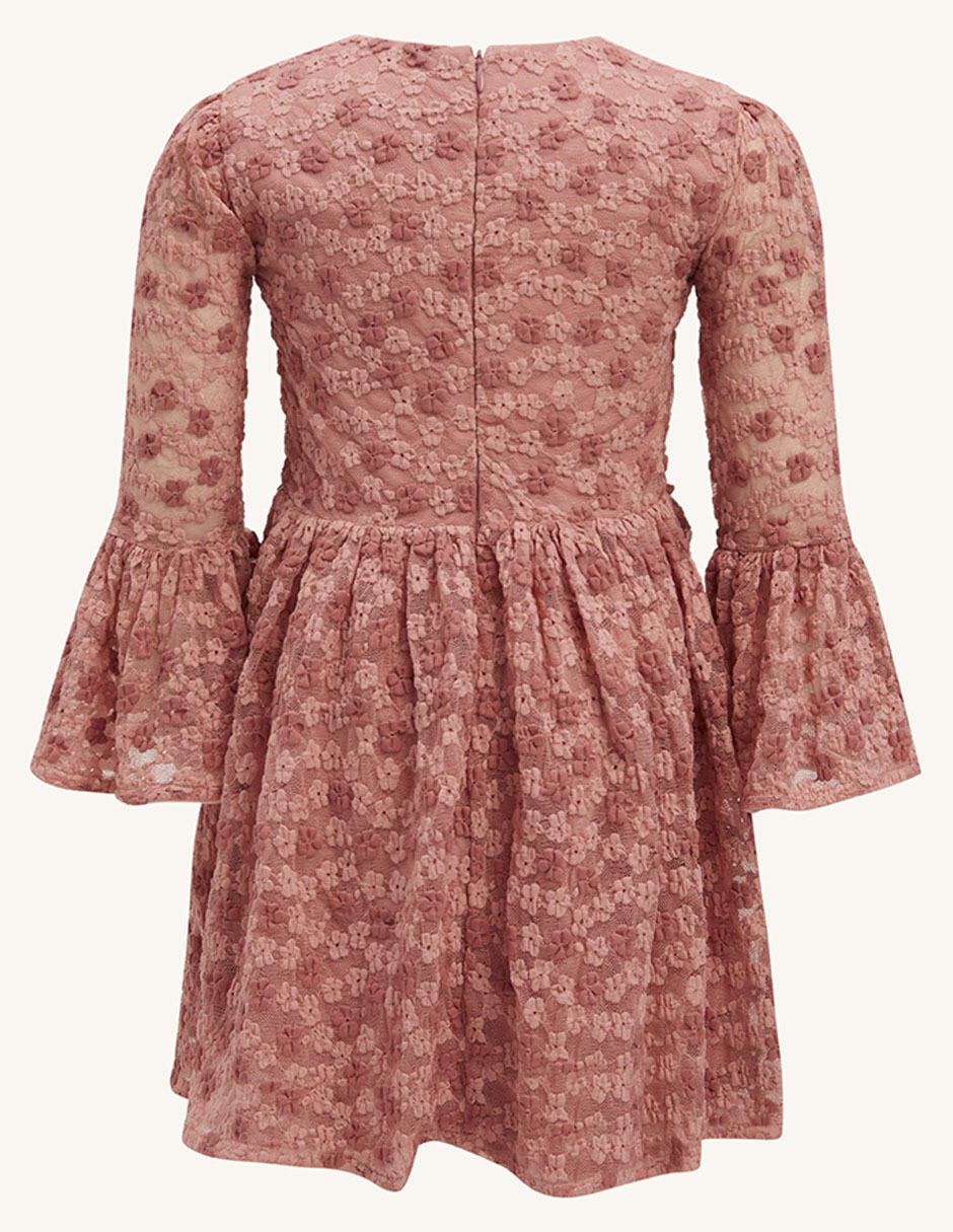 Vestido manga amplia para niña 8