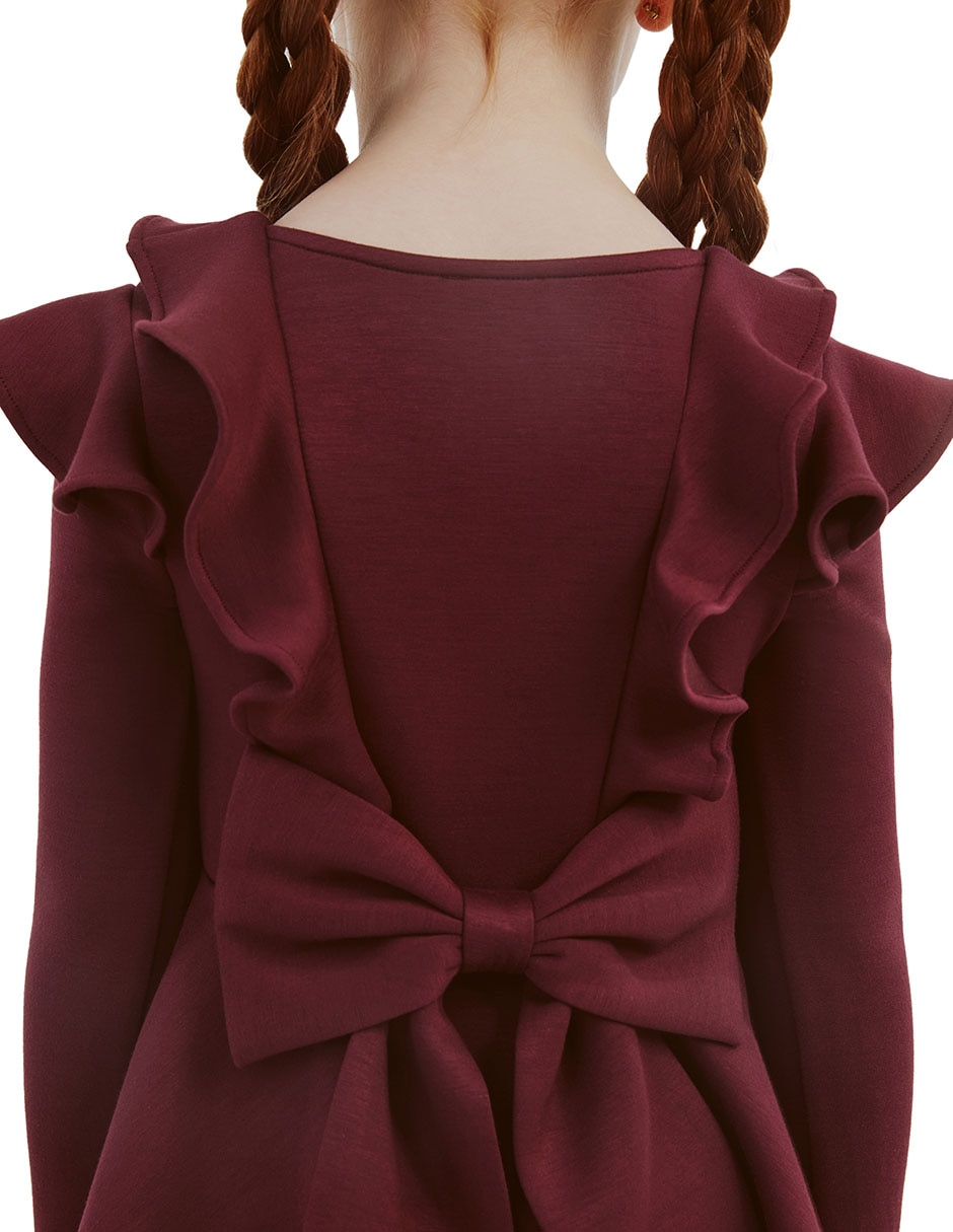 Vestido manga regular para niña 3
