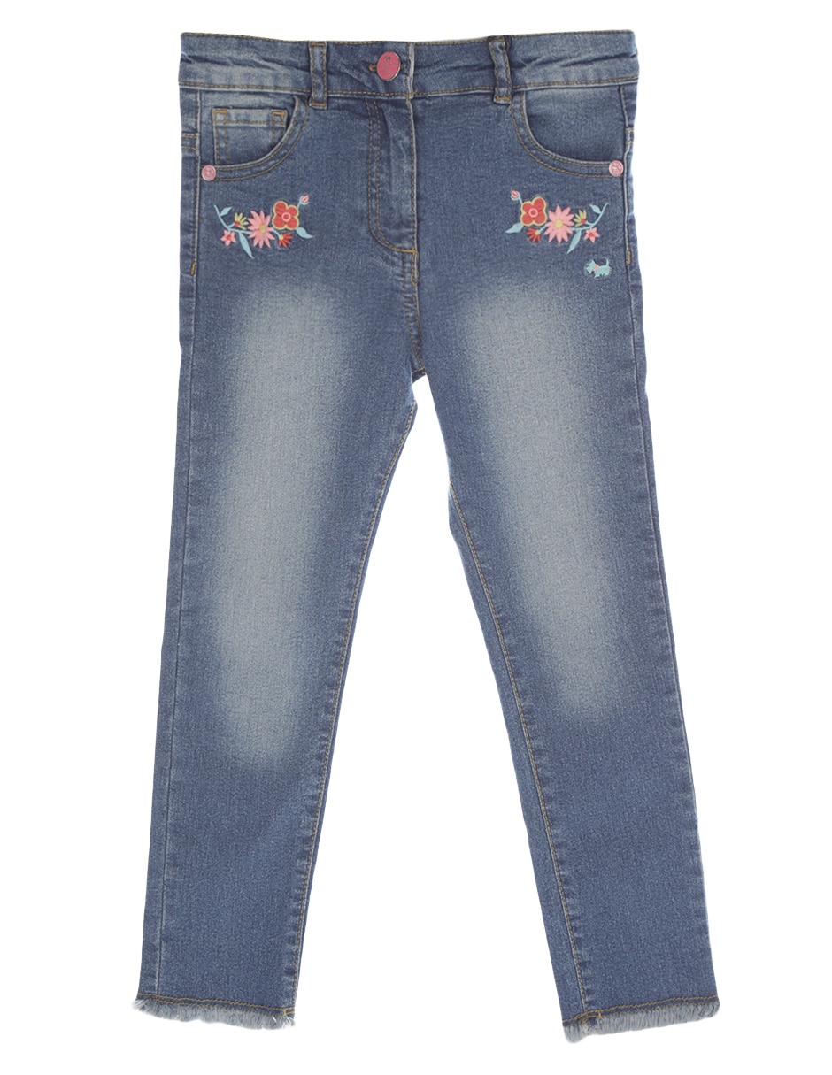 Jeans skinny Lunyla deslavado para niña 1