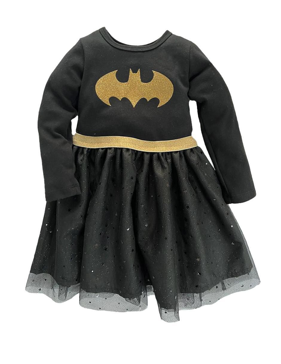 Vestido manga regular para niña