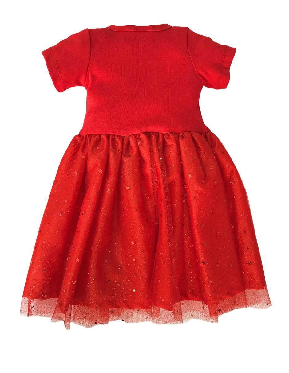Vestido manga regular para niña 7