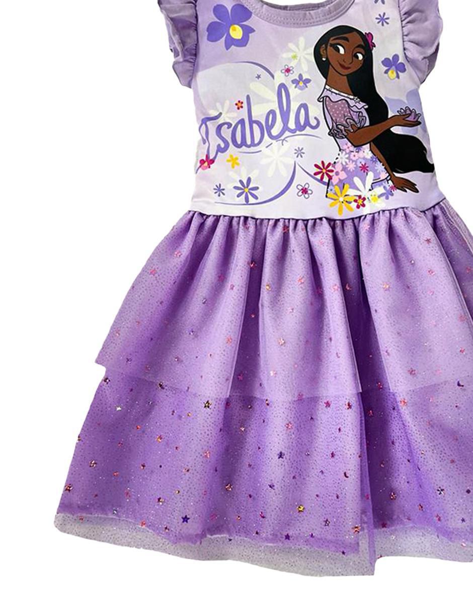 Vestido manga volantes para niña 3