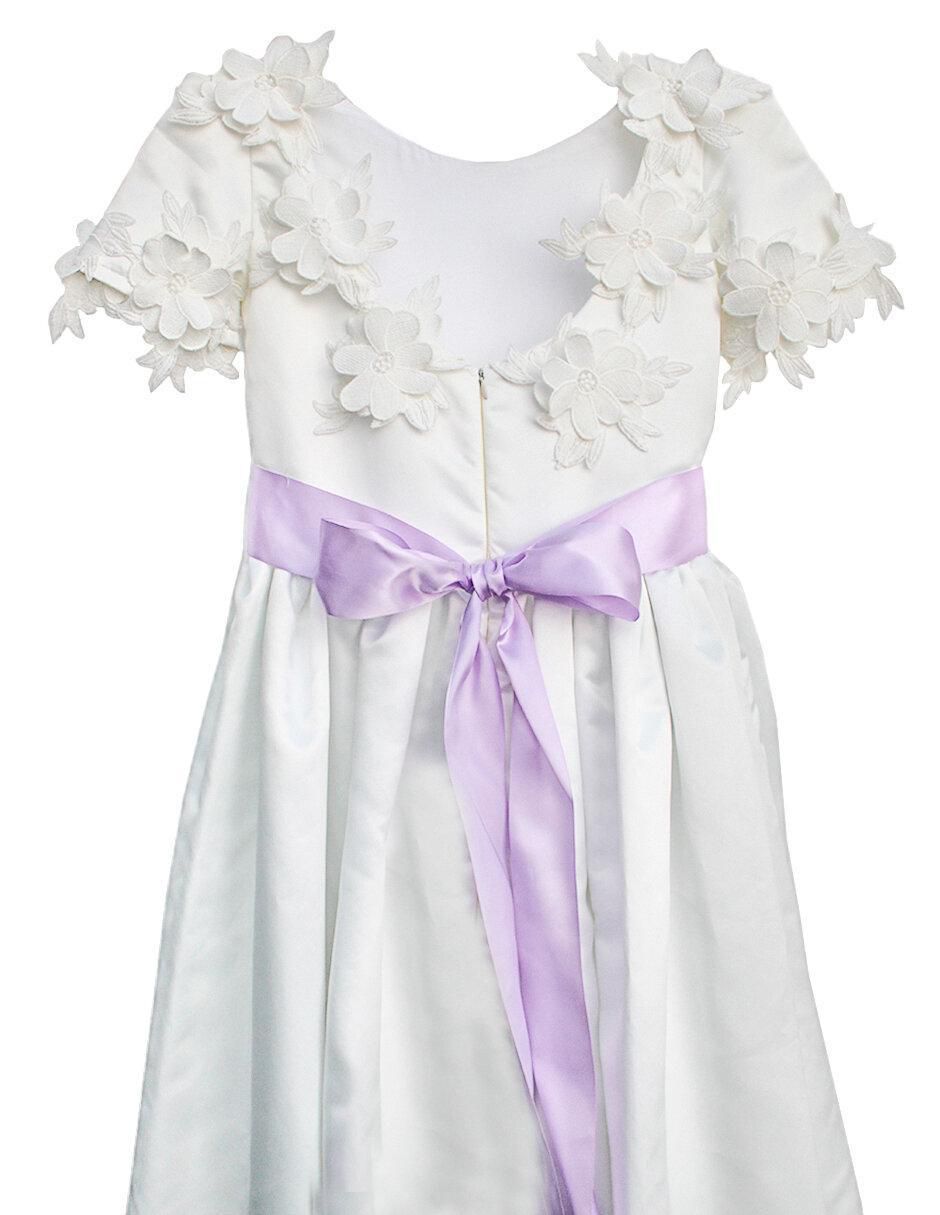 Vestido Primera Comunión manga regular para niña 4