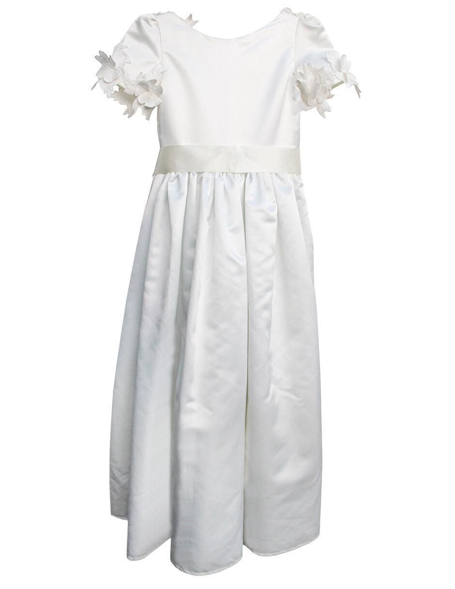 Vestido Primera Comunión manga regular para niña