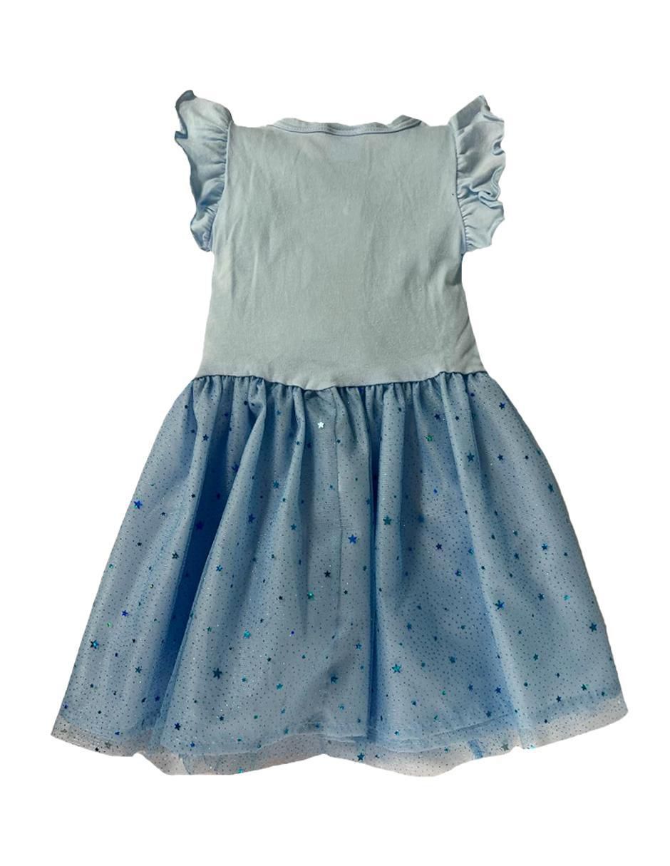 Vestido manga volantes para niña 4