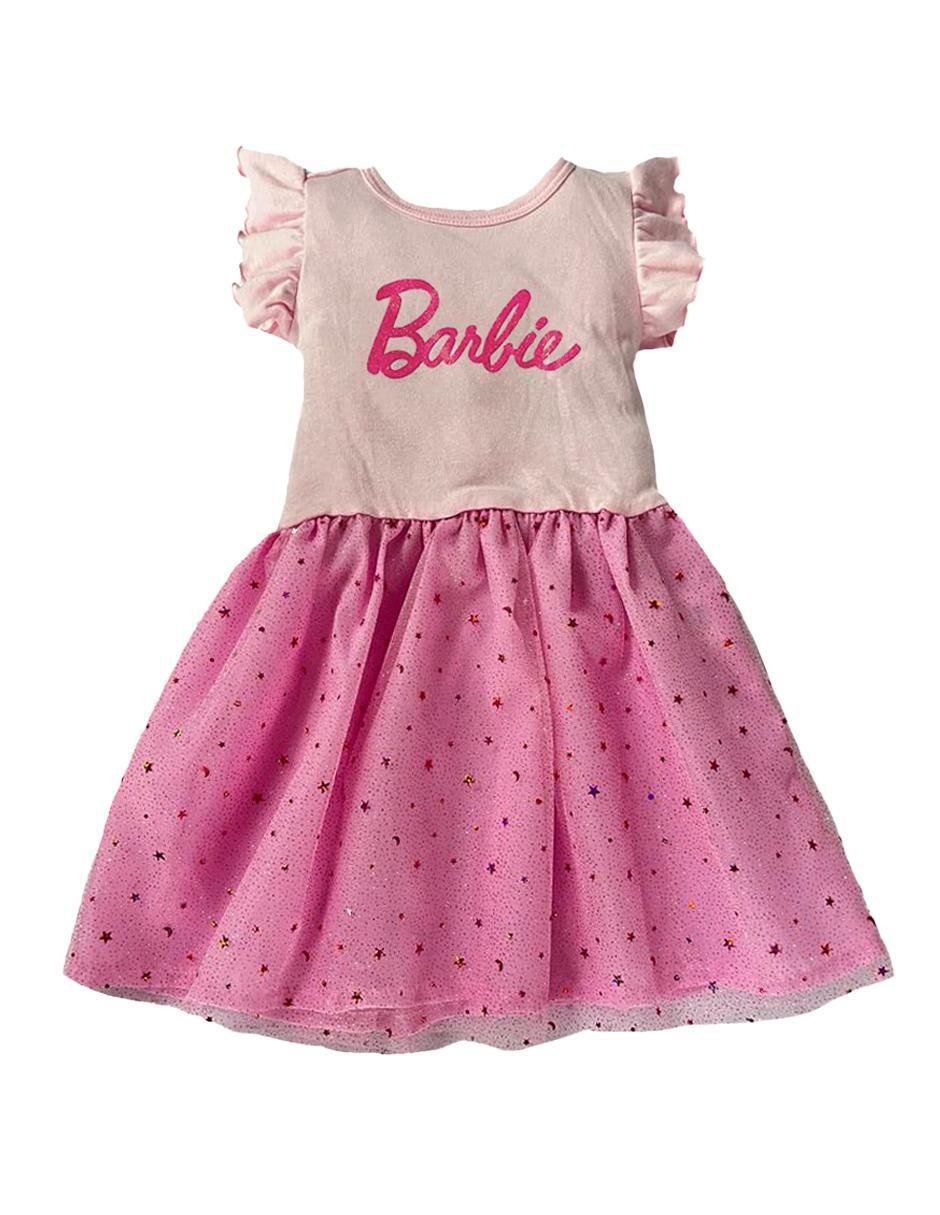 Vestido manga volantes para niña