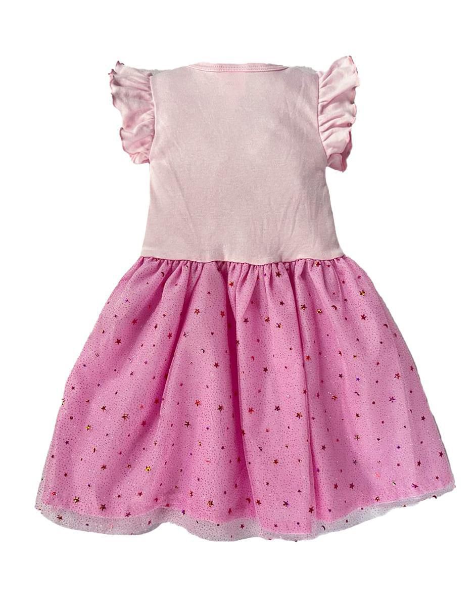 Vestido manga volantes para niña 4