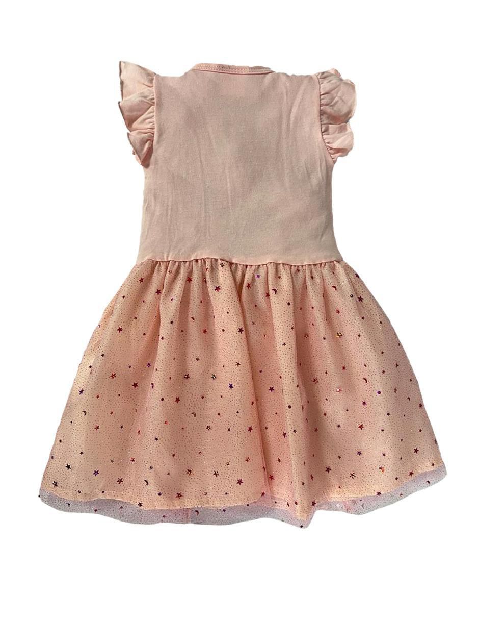 Vestido manga volantes para niña 4