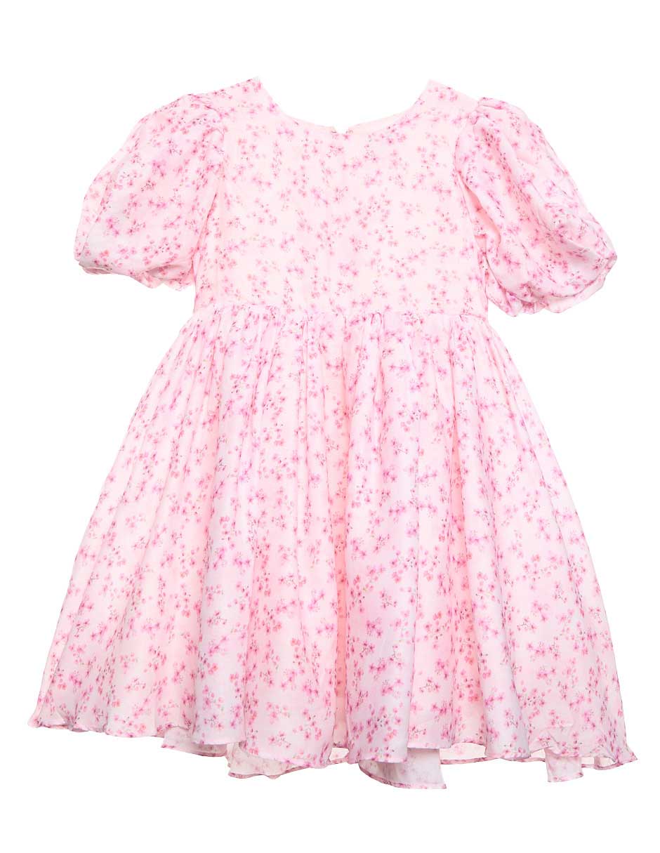 Vestido manga globo para niña Vestido manga globo para niña