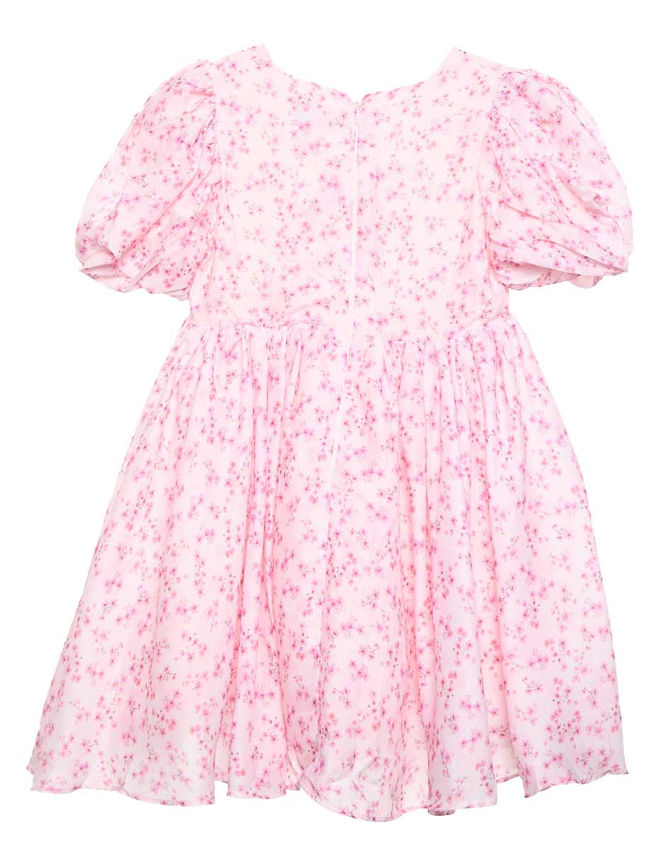 Vestido manga globo para niña 2