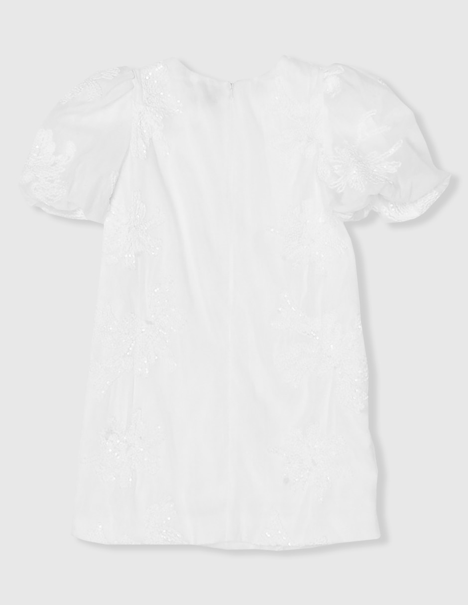 Vestido manga globo para niña 2