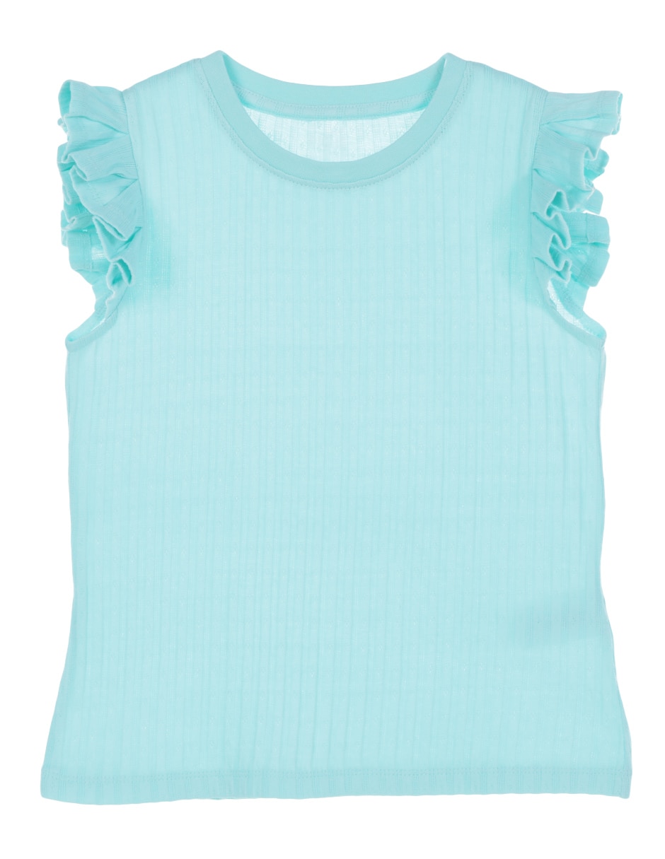 Playera manga corta para niña
