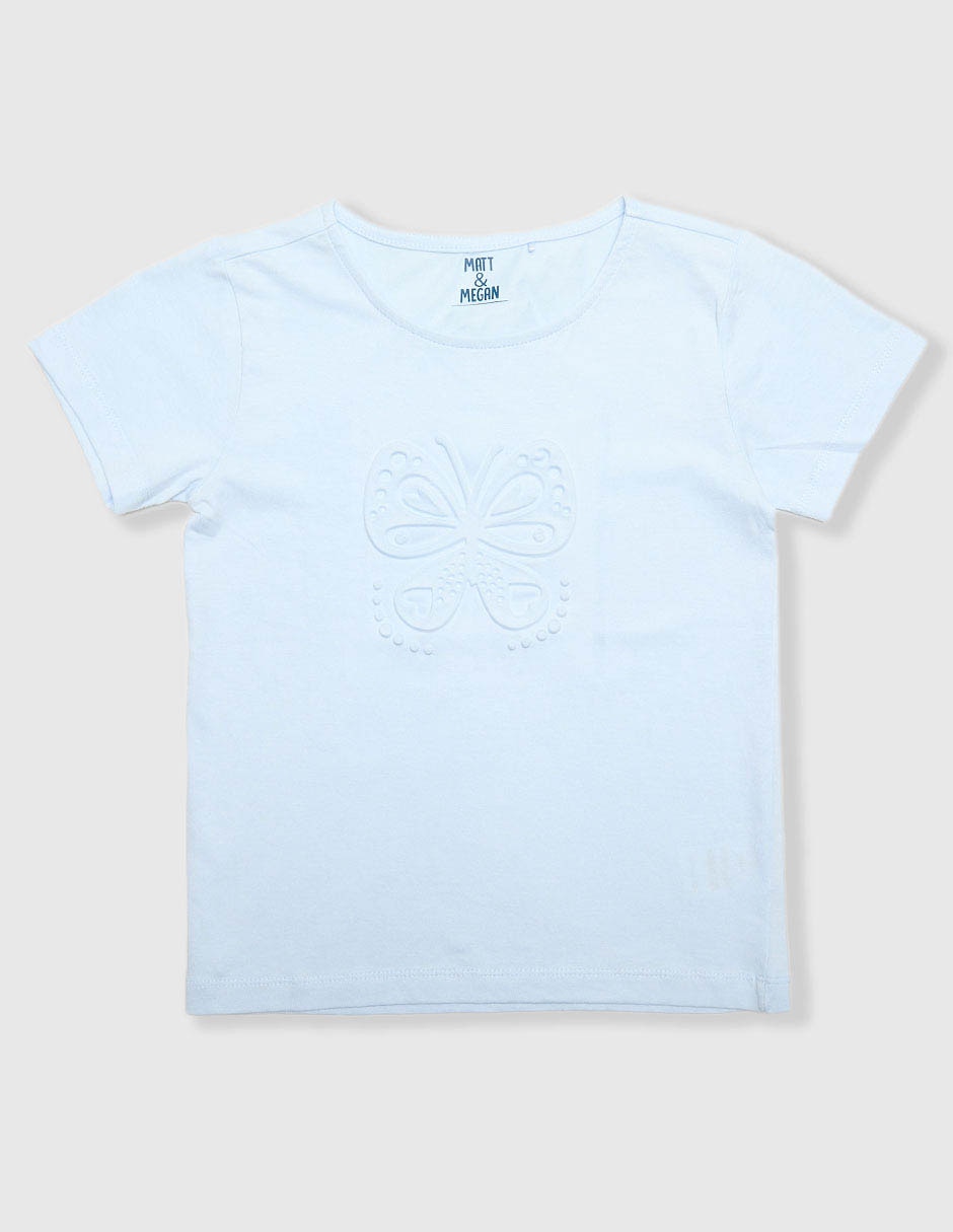 Playera manga corta para niña
