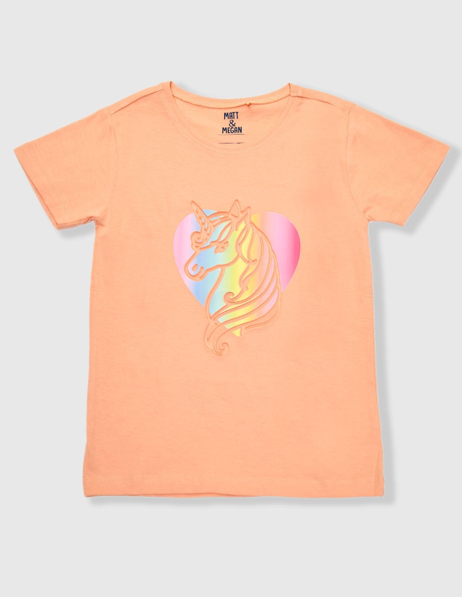 Playera manga corta para niña Playera manga corta para niña