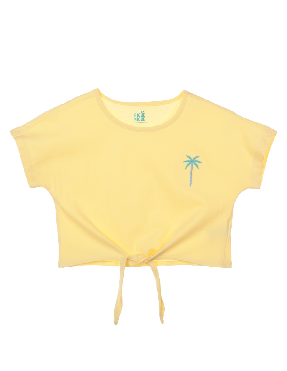 Playera manga corta para niña