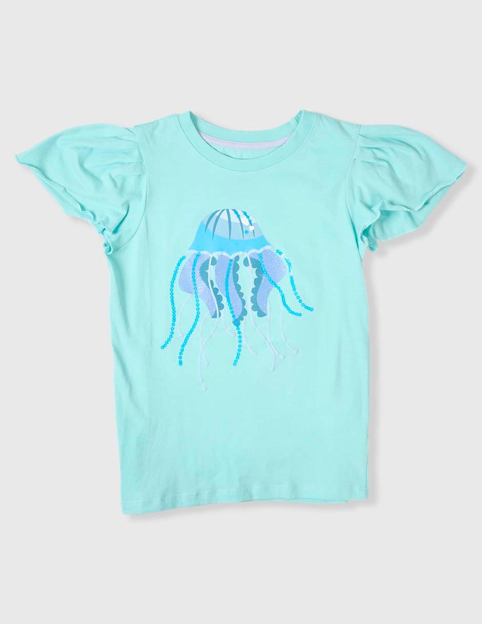 Playera manga corta para niña Playera manga corta para niña