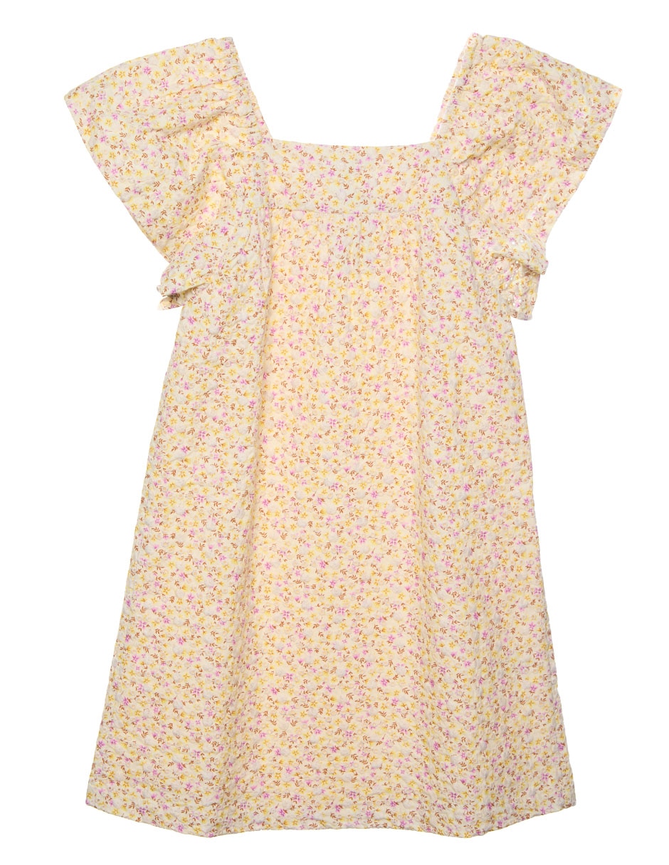 Vestido manga volantes para niña Vestido manga volantes para niña