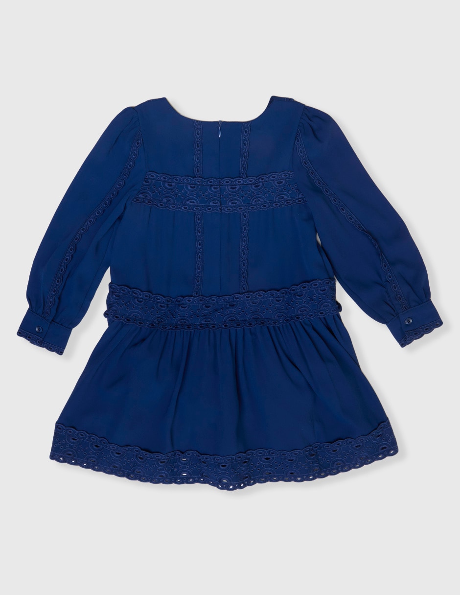 Vestido manga globo para niña 2