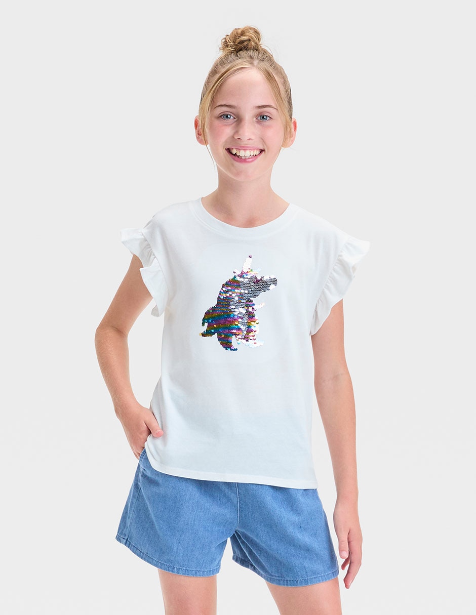 Dress Playeras Cat Jack Vestido Cat Jack Manga Volantes Para Niña