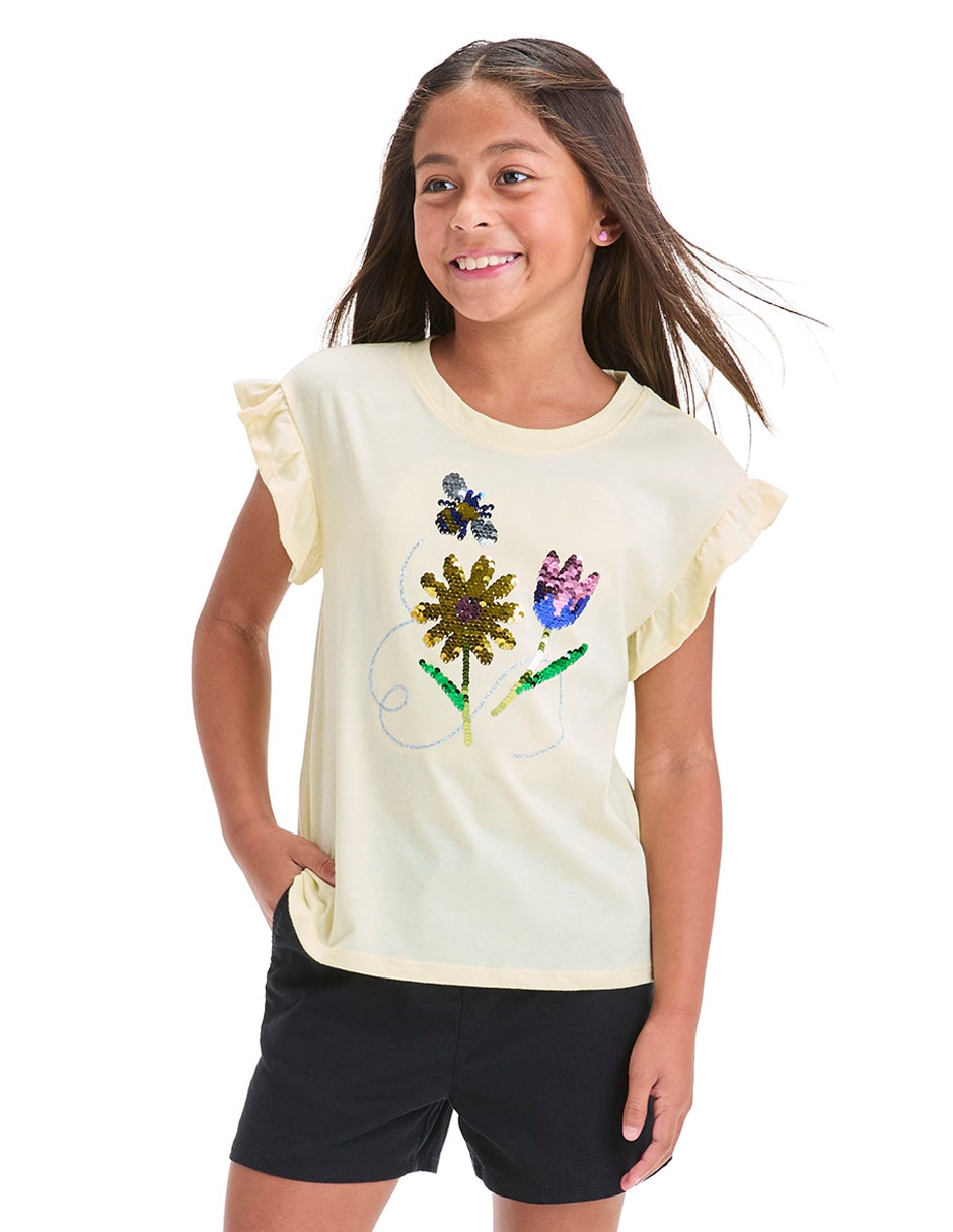 Polo Playeras Cat Jack Playera Cat Jack Manga Corta Para Niña