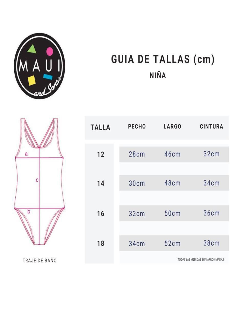 Traje de baño completo para niña 5