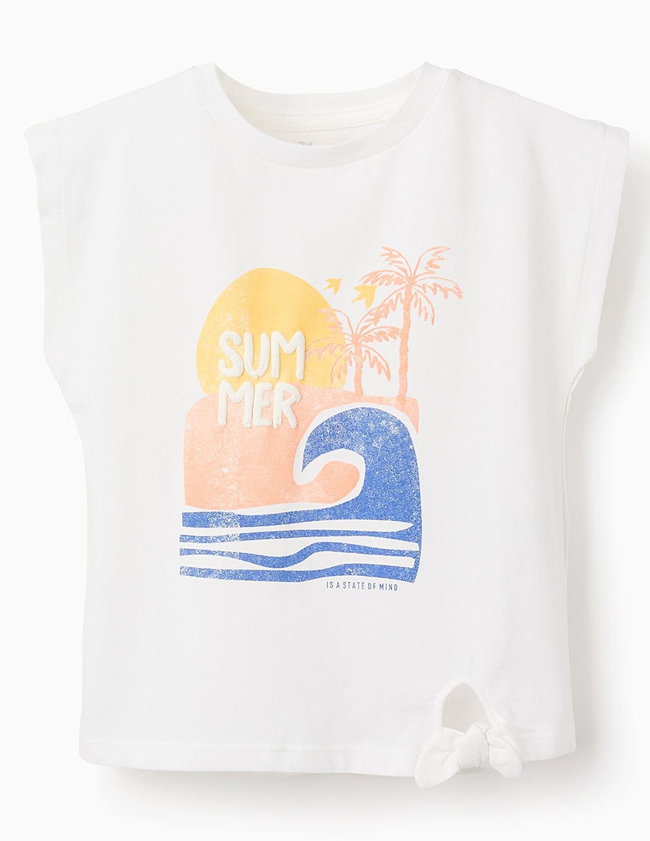 Playera manga corta para niña Playera manga corta para niña