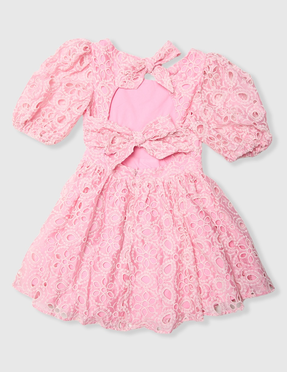 Vestido manga globo para niña 2