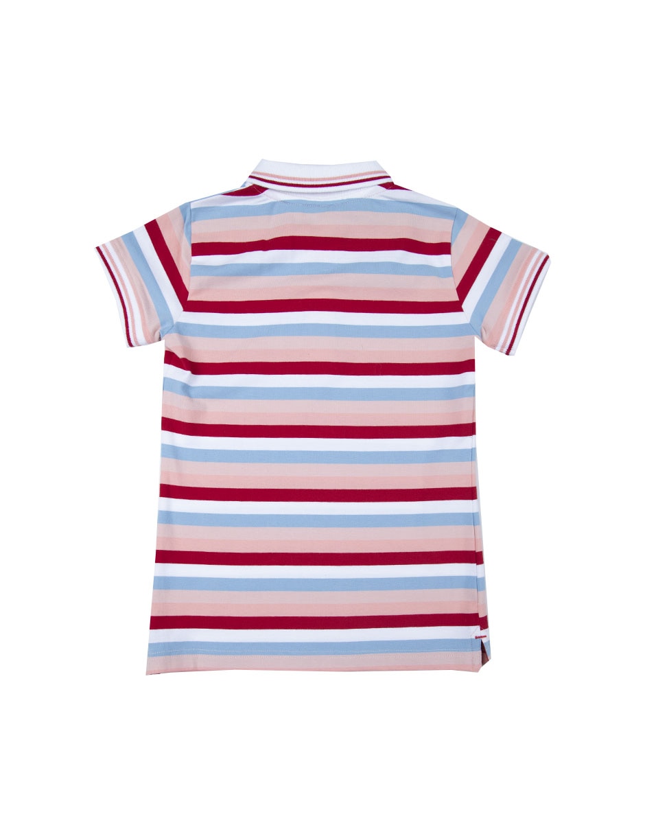 Playera tipo polo de algodón para niña 2