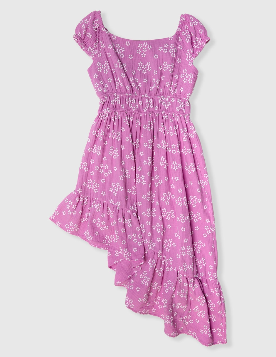 Vestido manga cap para niña 2