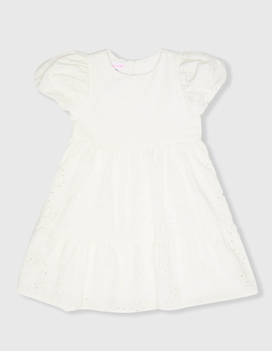 Vestido manga globo para niña Vestido manga globo para niña
