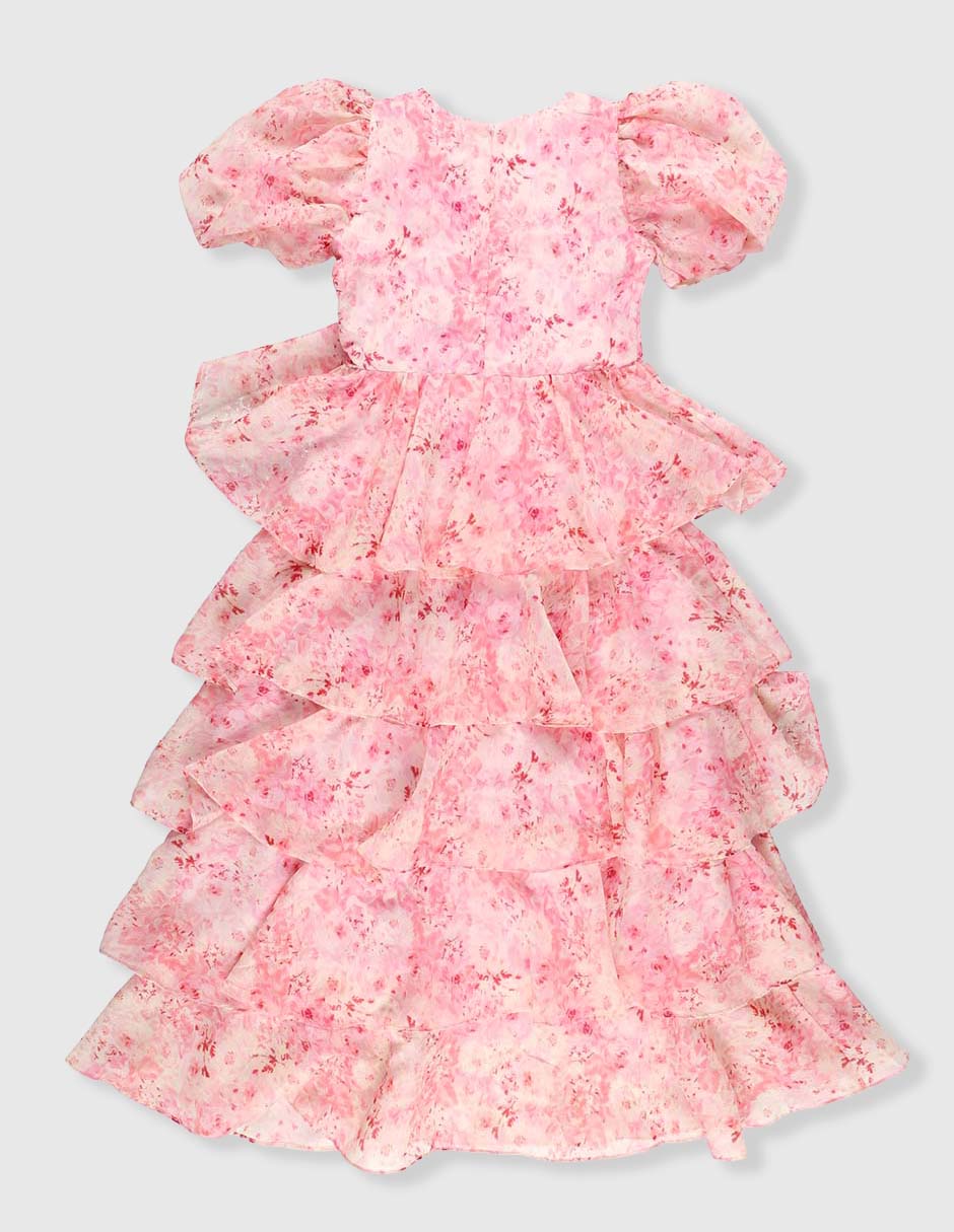 Vestido manga regular para niña 2