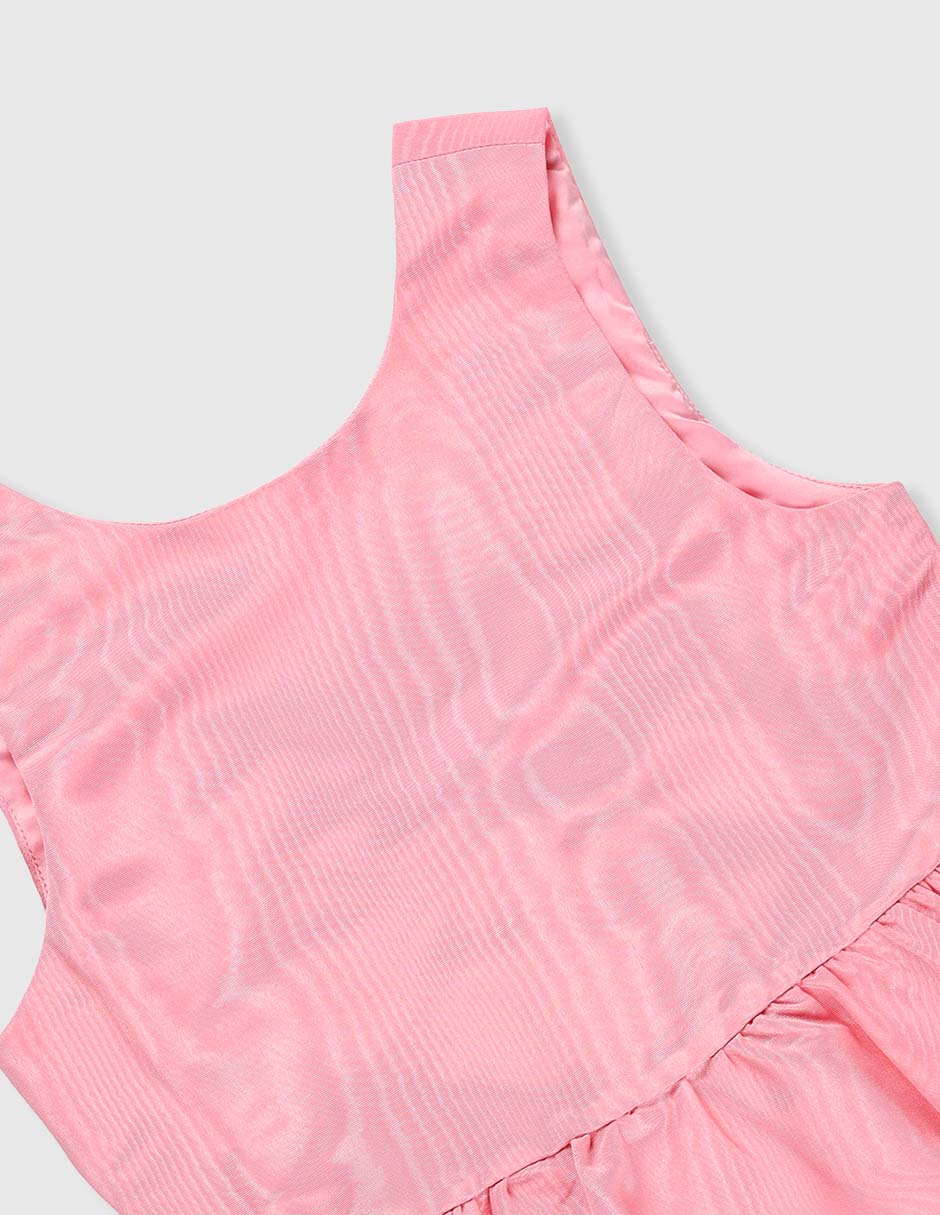 Vestido manga regular para niña 3