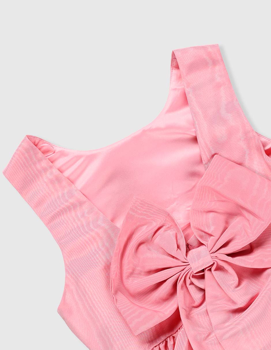 Vestido manga regular para niña 4
