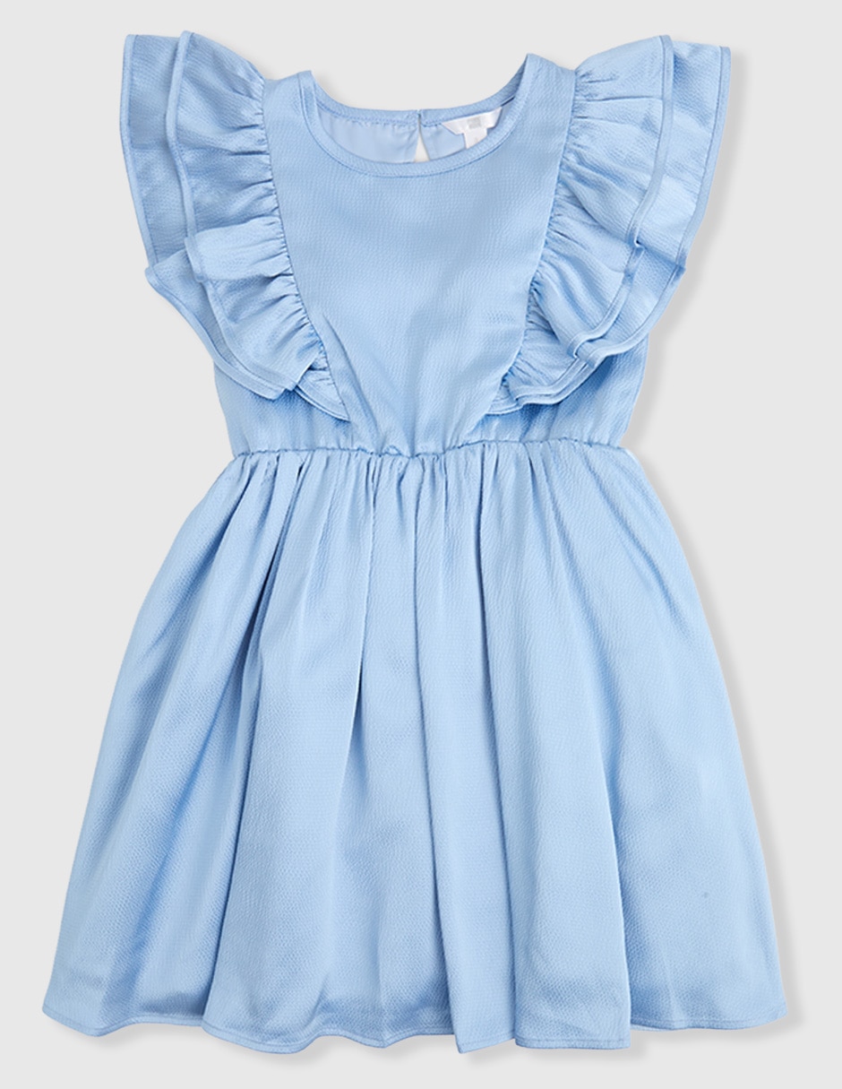 Vestido manga volantes para niña Vestido manga volantes para niña