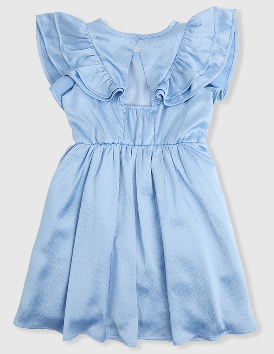 Vestido manga volantes para niña 2