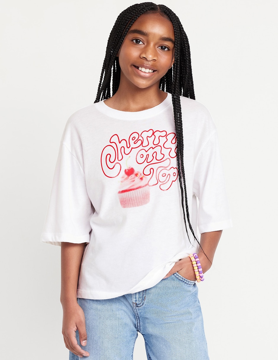 Playera manga corta para niña 3