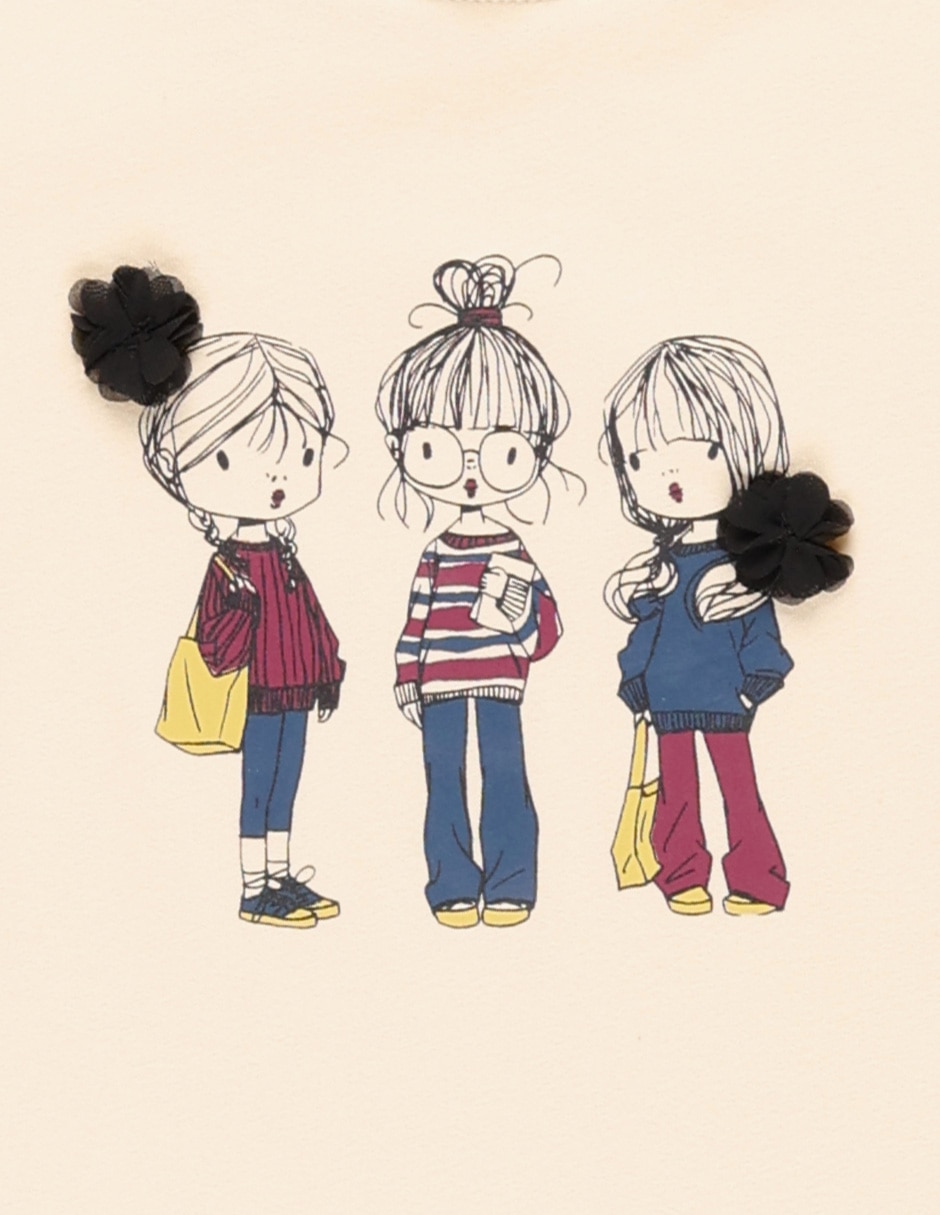 Playera manga corta para niña 3