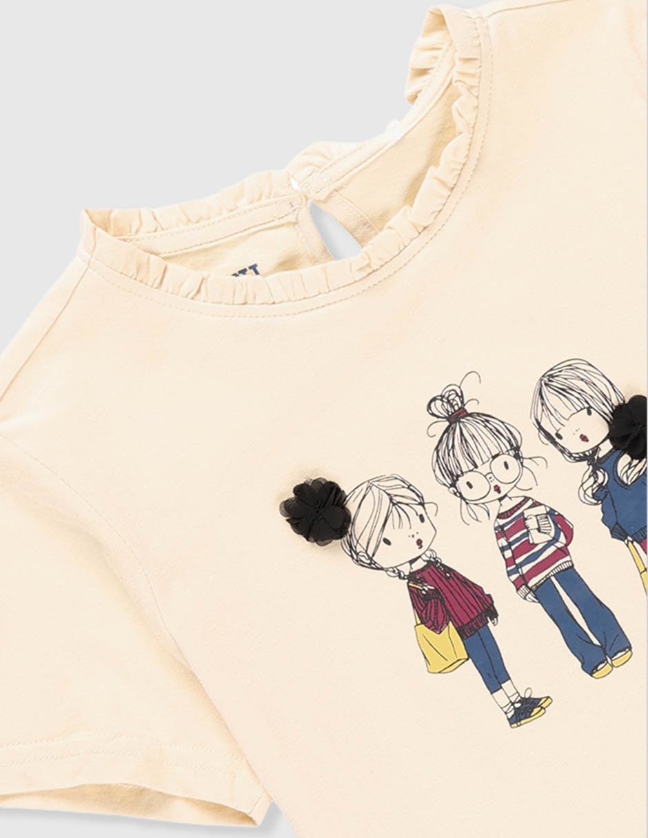 Playera manga corta para niña 4