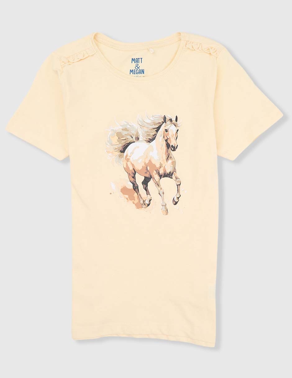 Playera manga corta para niña Playera manga corta para niña