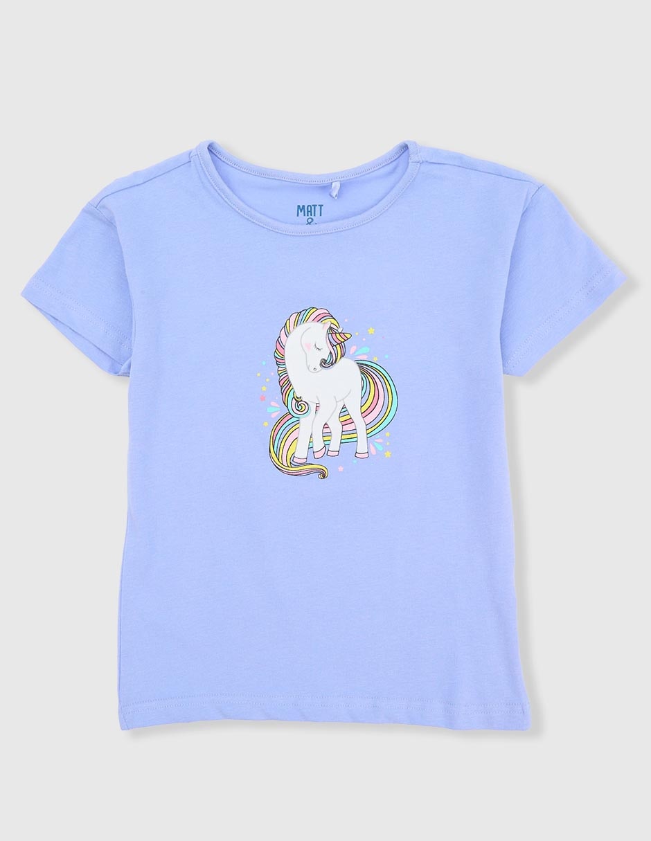 Playera manga corta para niña Playera manga corta para niña
