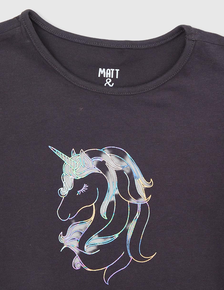 PLAYERA MATT & MEGAN 750772, 6, NEGRO