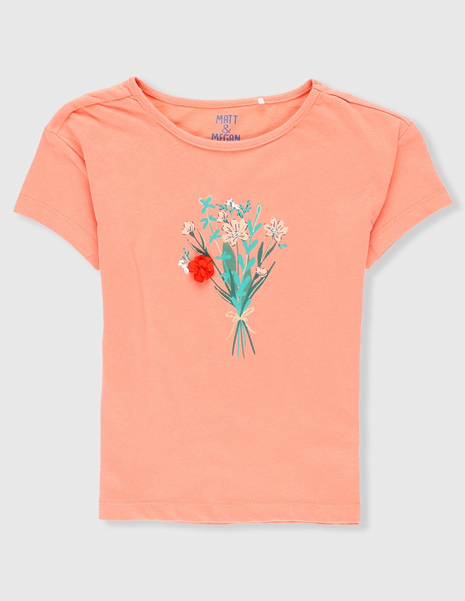 Playera manga corta para niña Playera manga corta para niña