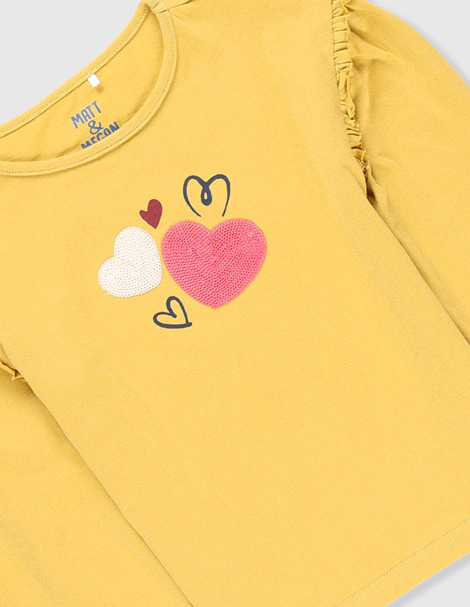 PLAYERA MATT & MEGAN 750, 10, AMARILLO