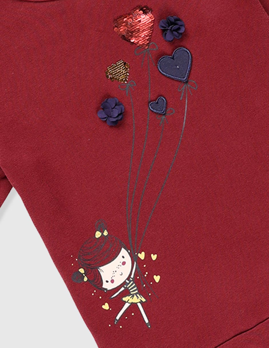 Vestido manga regular para niña 2
