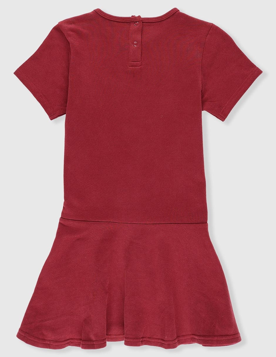 Vestido manga regular para niña 4